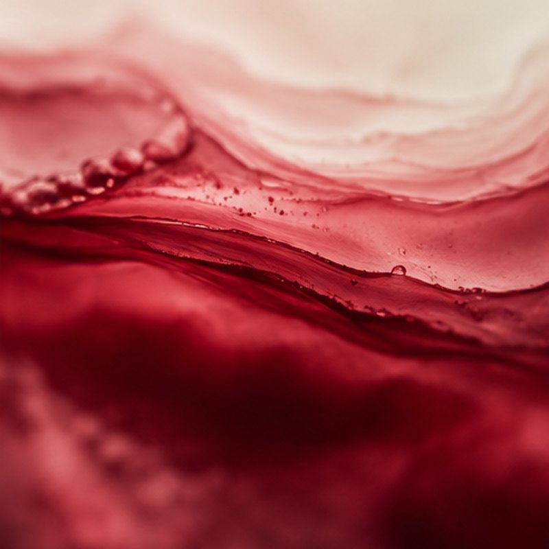 Crimson and cream liquid texture
