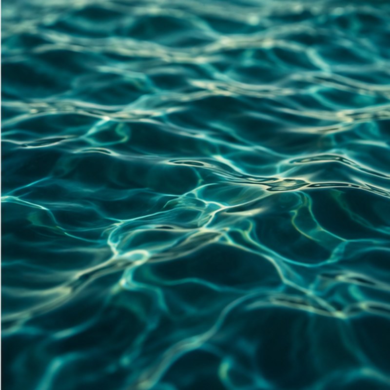 Deep teal water with gentle ripples